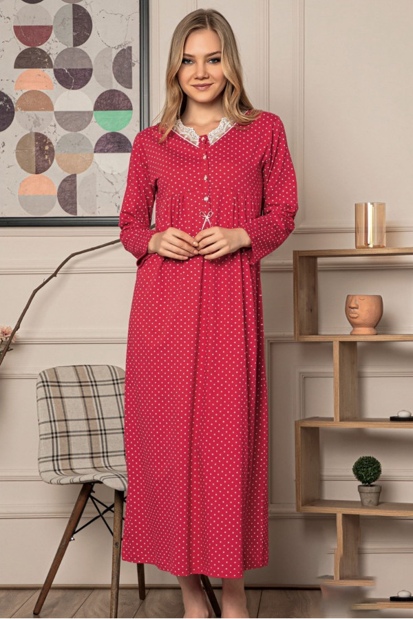 Hamile Geceliği - Erdeniz Pijama 1006 Lohusa Gecelik Hamile Geceliği - Erdeniz Pijama 1006 Lohusa Gecelik