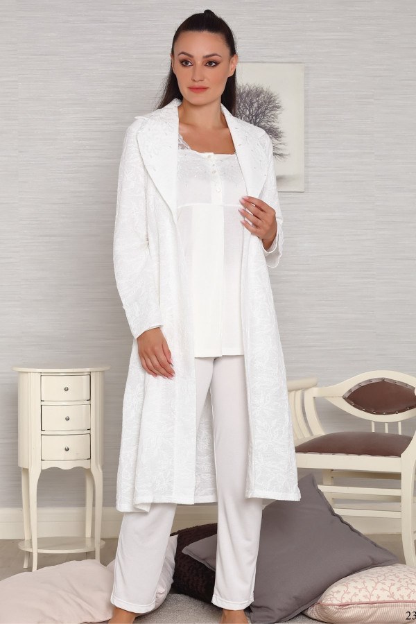 Kadın Sabahlıklı Lohusa Pijama Takımı Tuba 555 3lü Kadın Sabahlıklı Hamile Pijaması Kadın Sabahlıklı Lohusa Pijama Takımı Tuba 555 3lü Kadın Sabahlıklı Hamile Pijaması