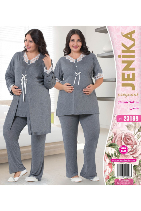 Jenika 23189 Büyük Beden Lohusa Pijama Takımı