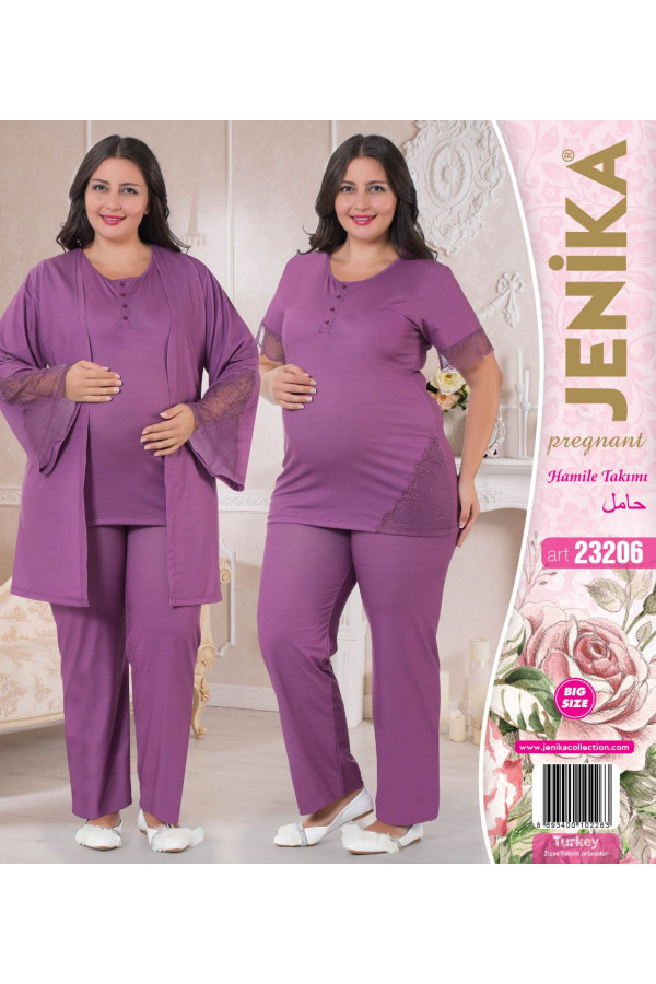 Jenika 23206 Büyük Beden Lohusa Pijama Takımı