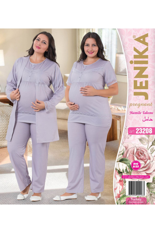 Jenika 23208 Büyük Beden Lohusa Pijama Takımı