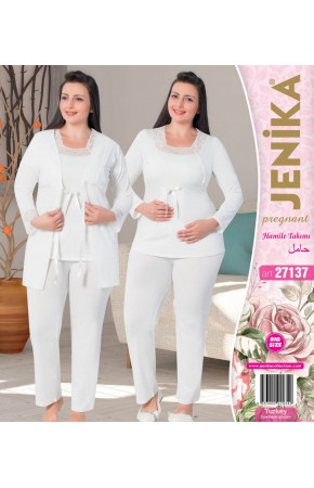 Jenika 27137 Büyük Beden Lohusa Pijama Takımı