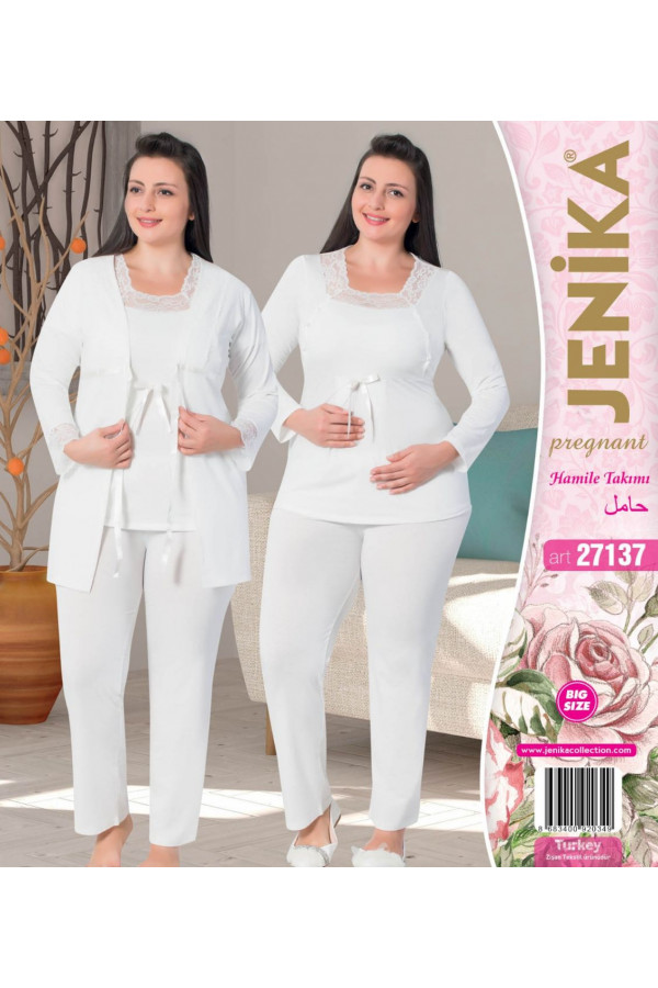 Jenika 27137 Büyük Beden Lohusa Pijama Takımı