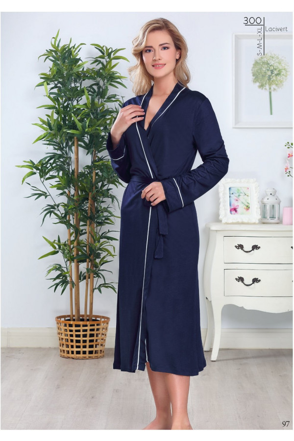 Tuba 300 Lacivert Sabahlık Pijama