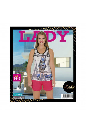 Lady İç Giyim 7447 Şortlu Pijama Takımı - Art 7447