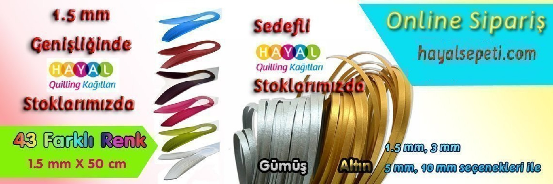 Quilling Kağıtları