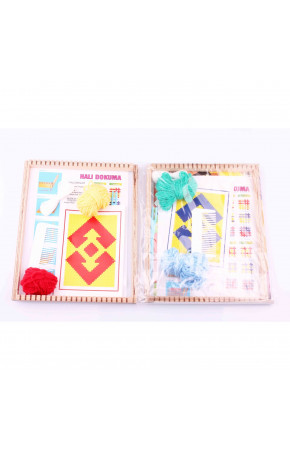 Ahşap halı dokuma 2 li paket Ahşap halı dokuma 2 li paket