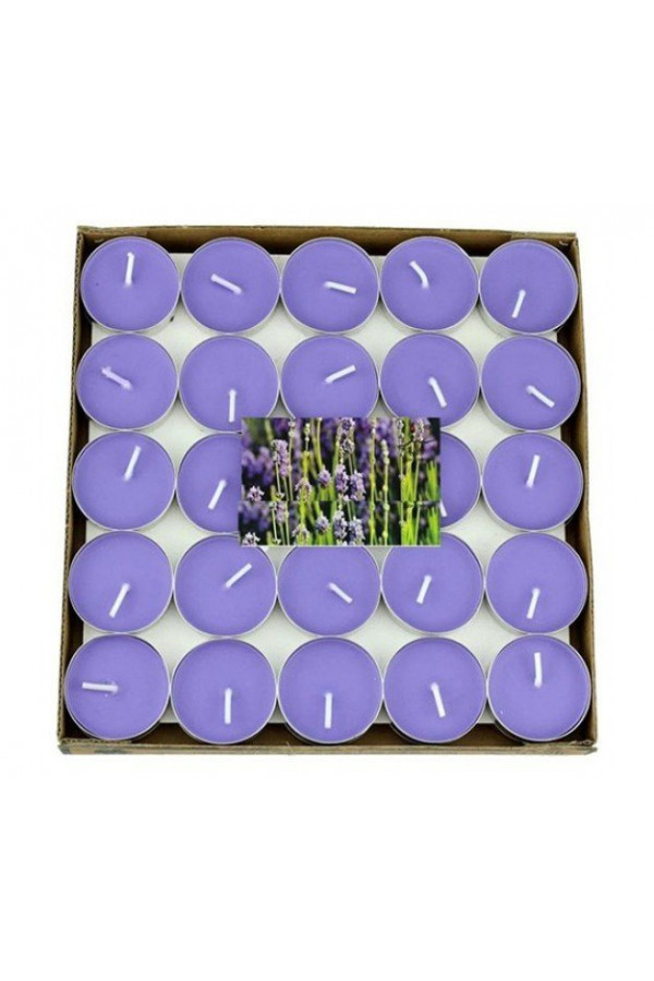 Tealight Mum Mor Renk 50li Paket