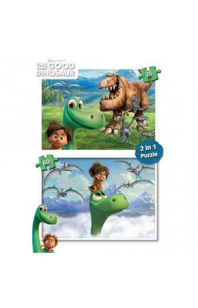 2 li DS Dinazor ve Çocuk YAPBOZ 2 IN 1 (35+60 Parça)