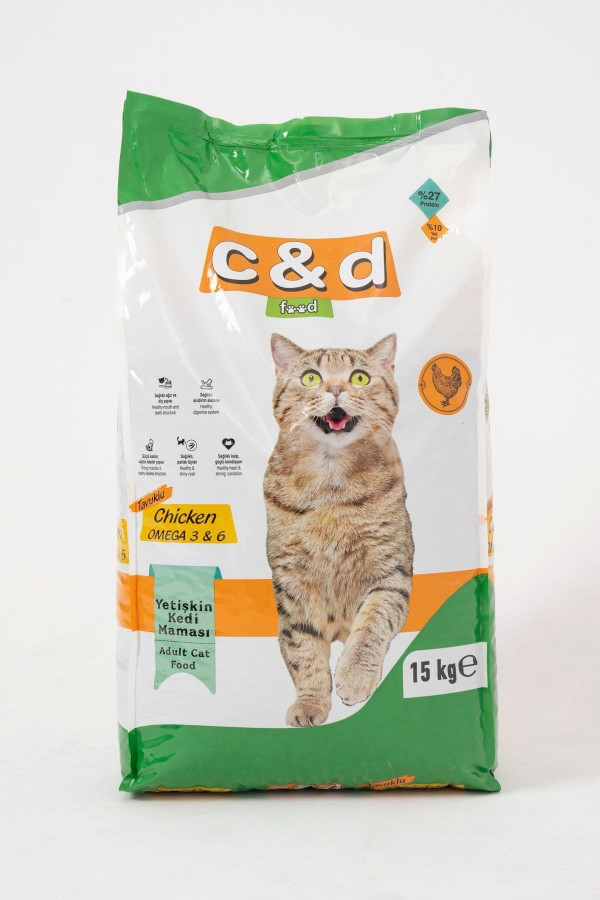 Hayal  Sepeti Yetişkin Kedi Maması 15KG Tavuklu YENİ ÜRÜN   PREMİUM OMEGA 3&6