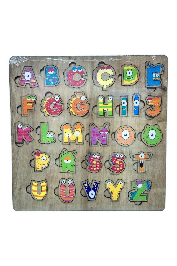 Hayal 29 Parça Türkçe Alfabe Harfler Ahşap Puzzle Hayal 29 Parça Türkçe Alfabe Harfler Ahşap Puzzle