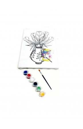 Hayal Sepeti Resimli Tuval Boyama VAZO 25x35cm Hayal Sepeti Resimli Tuval Boyama VAZO 25x35cm