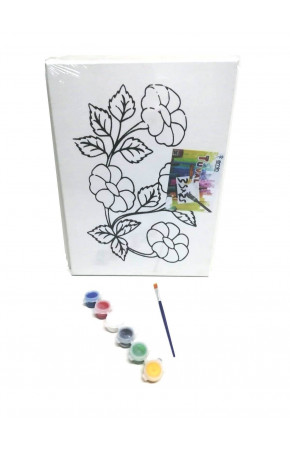 Hayal Sepeti Resimli Tuval Boyama ÇİÇEKLER 25x35cm Hayal Sepeti Resimli Tuval Boyama ÇİÇEKLER 25x35cm