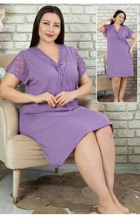 Jenika 45463 Battal Lila Renk Tunik - Jenika  Büyük Beden Gecelik Jenika 45463 Battal Lila Renk Tunik - Jenika  Büyük Beden Gecelik