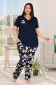 Kadın Lady 10776 Battal Boy Büyük Beden Kısa Kol Pijama Takımı Kadın Lady 10776 Battal Boy Büyük Beden Kısa Kol Pijama Takımı