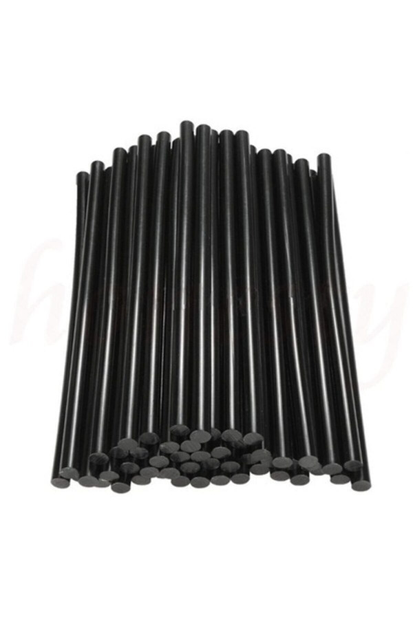 11mm Kalın Mum Sıcak Silikon Çubuk Kalın Siyah - 10lu Paket 11mm Kalın Mum Sıcak Silikon Çubuk Kalın Siyah - 10lu Paket