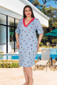 Açık Mavi Lady Büyük Beden Tunik Gecelik - Lady 8844 Battal Beden Tunik Açık Mavi Lady Büyük Beden Tunik Gecelik - Lady 8844 Battal Beden Tunik