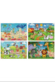 Yeni 4 Adet  24 Parçalı Ahşap Puzzle Yapboz Seti, Çiftliğim, Okyanus Canl., Vahşi Hayv., Çiftliğim 2 Yeni 4 Adet  24 Parçalı Ahşap Puzzle Yapboz Seti, Çiftliğim, Okyanus Canl., Vahşi Hayv., Çiftliğim 2