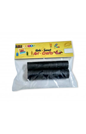 Mıknatıs, Daire Tipi Siyah 50adet Mıknatıs, Daire Tipi Siyah 50adet