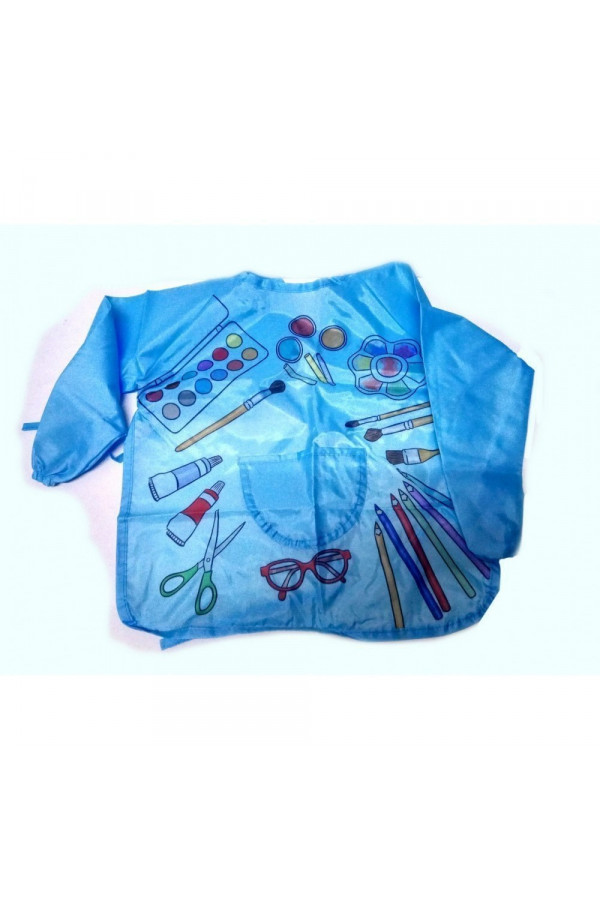 Baskılı Boyama Önlüğü 4-6 Yaş Çocuklar İçin