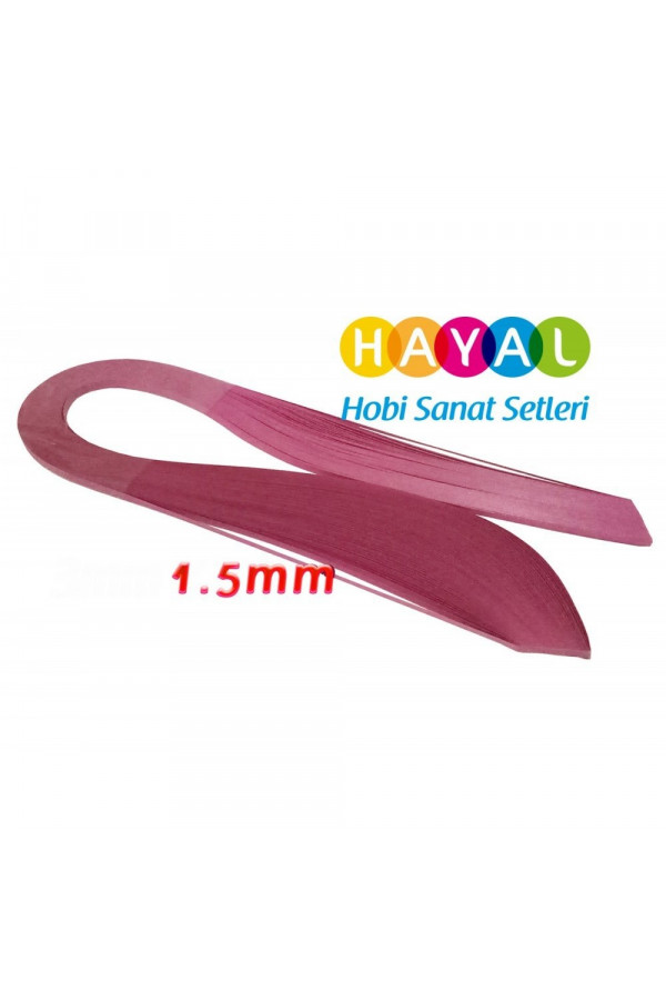 1.5 mm Fuşya Renk Quilling Kağıdı Tek Renk - 100lü 1.5 mm Fuşya Renk Quilling Kağıdı Tek Renk - 100lü