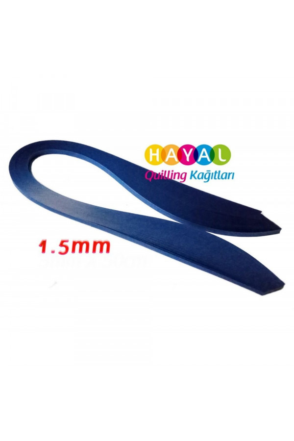 1.5 mm Lacivert Renk Quilling Kağıdı - 100lü