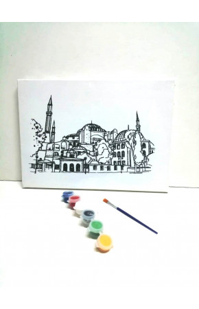 Hayal Sepeti Resimli Tuval Boyama AYASOFYA CAMİ 25x35cm Hayal Sepeti Resimli Tuval Boyama AYASOFYA CAMİ 25x35cm