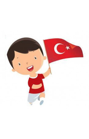 Çıtalı Türk Bayrağı 50'li Büyük Boy