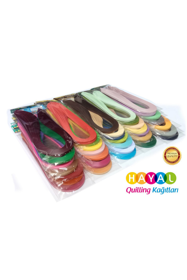 Hayal 36 Farklı Renkli Quilling Kağıt Seti 10mm 50Adetli