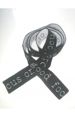 Lastik siyah desenli 3Cm- 3metre  Şort,Paça,kol Ve Don Lastiği 1 Paket 3Mt
