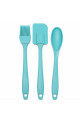 1 Slikon Spatula +1 Adet Slilkon Yumurta Fırçası + 1 Adet kaşık 3lü Mutfak Set