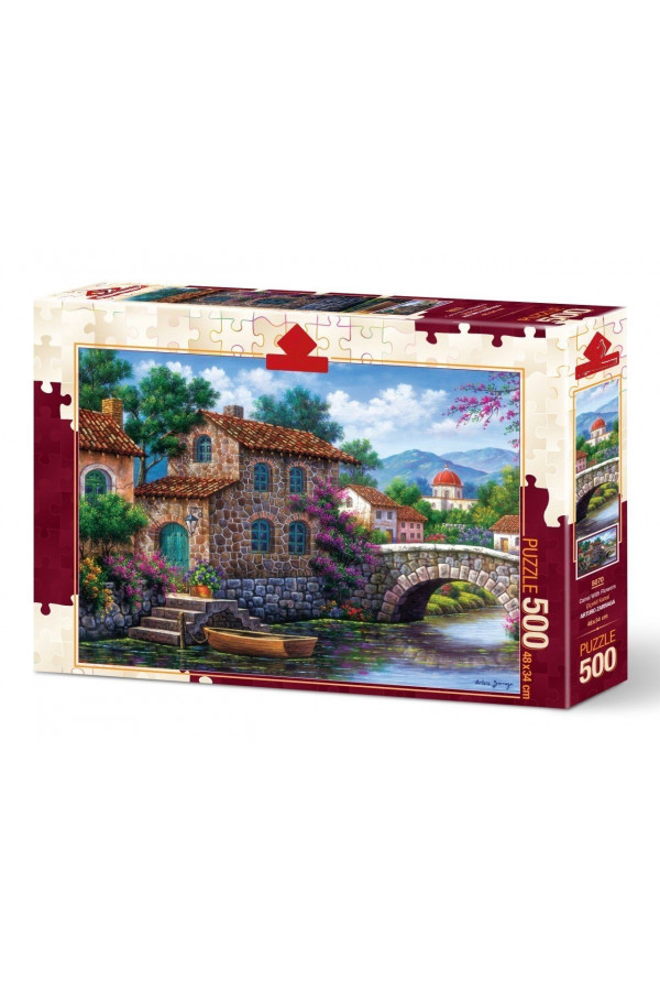 Hayal Sepeti Puzzle Çiçekli kanal 500 Parça Puzzle Hayal Sepeti Puzzle Çiçekli kanal 500 Parça Puzzle