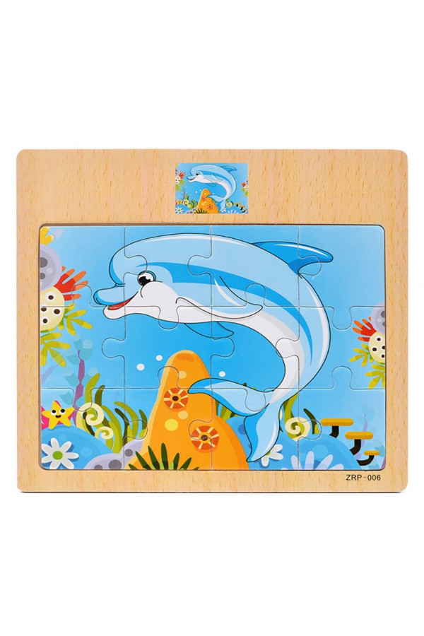 Hayal Sepeti YUNUS resimli Ahşap Çocuk Puzzle 12 Parça 15x17cm Hayal Sepeti YUNUS resimli Ahşap Çocuk Puzzle 12 Parça 15x17cm