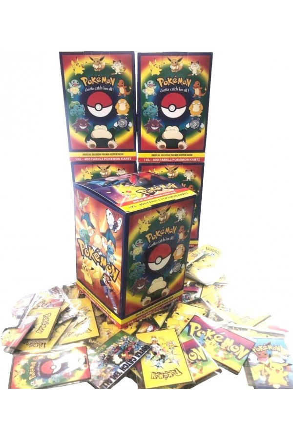 Pokemon 2li Kart Yeni Seri & Yeni Tasarım 1 Kutu 200LÜ 400 Kart