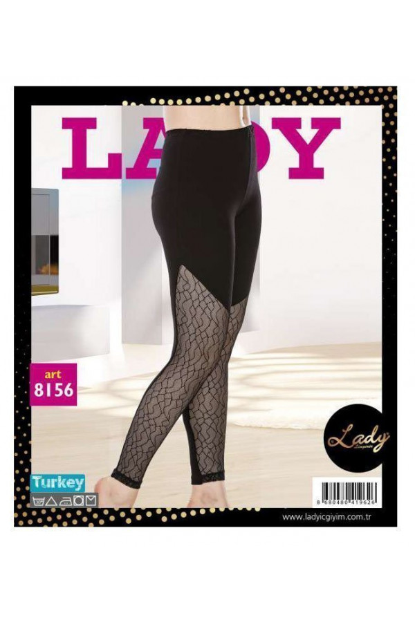 Lady 8156 Standart 42-42 Beden Siyah Renk Tayt Lady 8156 Standart 42-42 Beden Siyah Renk Tayt