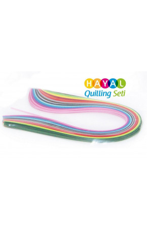 3mm 15 Renkli 300 Adetli Quilling Kağıdı 3mm 15 Renkli 300 Adetli Quilling Kağıdı