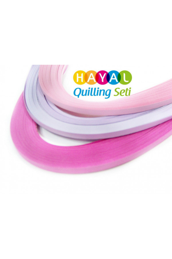 Erguvan Serisi 3 Farklı Renkli 300 Adetli Quilling Kağıdı