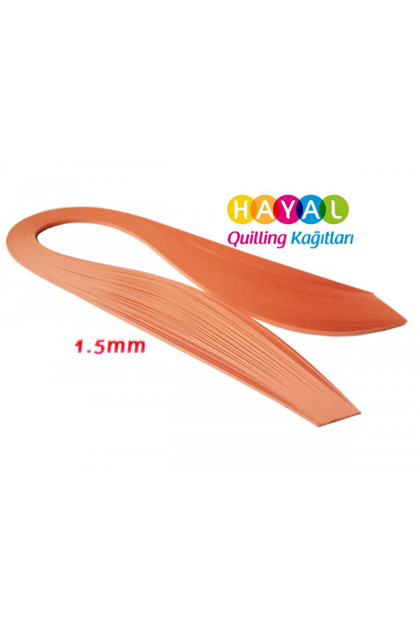 1.5 mm Turuncu Renk Quilling Kağıdı - 100lü 1.5 mm Turuncu Renk Quilling Kağıdı - 100lü