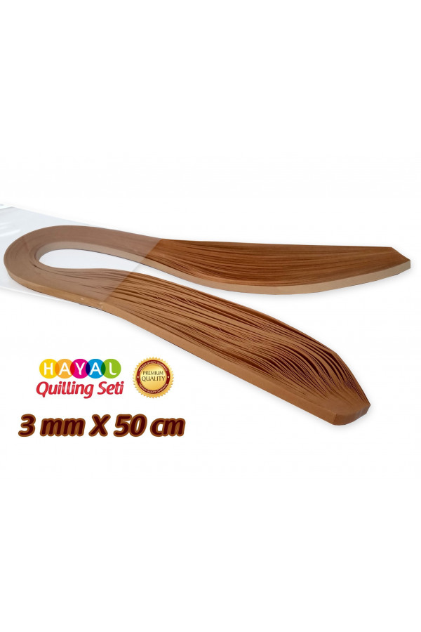 3mm Hardal Sarısı Renk Quilling Kağıdı - 100lü