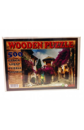 500 Parça Ahşap Puzzle - Evler ve Çiçekler Yapboz 500 Parça Ahşap Puzzle - Evler ve Çiçekler Yapboz