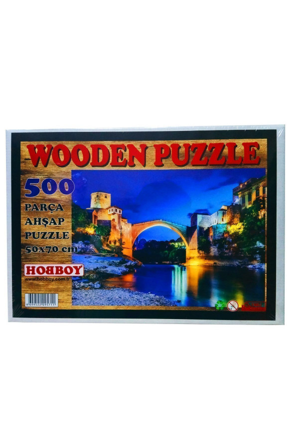 500 Parça Ahşap Puzzle - Monstar Köprüsü Yapboz