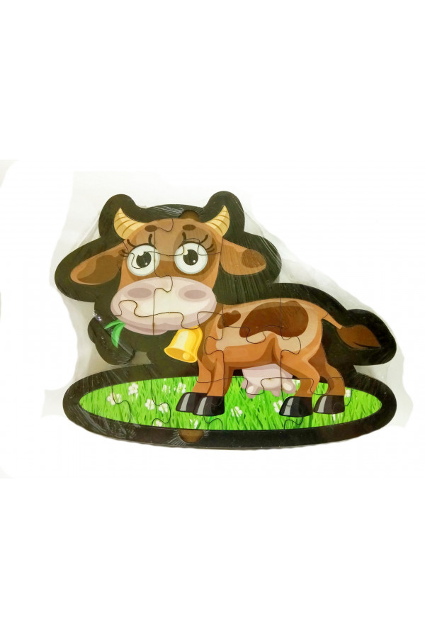 İnek Şekilli Ahşap Puzle Yapboz Yeni Ürün İnek Şekilli Ahşap Puzle Yapboz Yeni Ürün