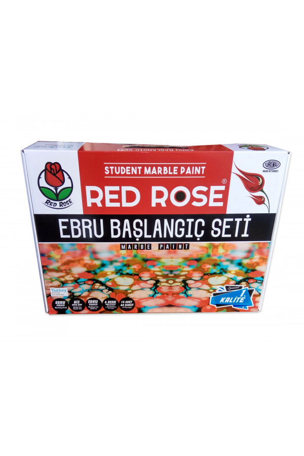 Ebru Seti Red Rose