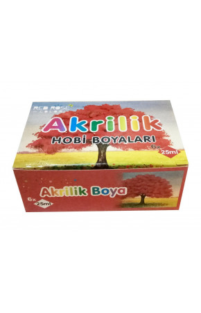 Akrilik Boya 6 Renk Akrilik Boya 6 Renk