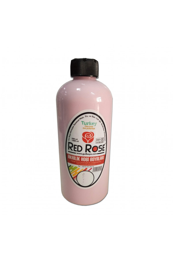 Akrilik Hobi Boyası Pembe Renk 500ml