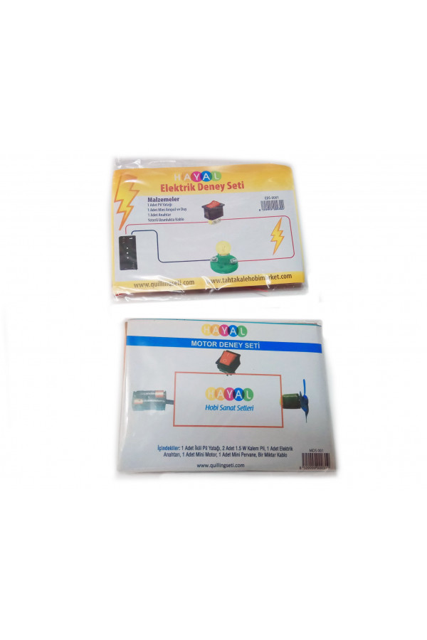 Elektrik ve Motor Deney Seti - 2li Set Elektrik ve Motor Deney Seti - 2li Set