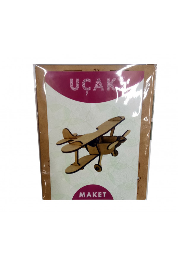 Ahşap Uçak Maketi - 3 Boyutlu