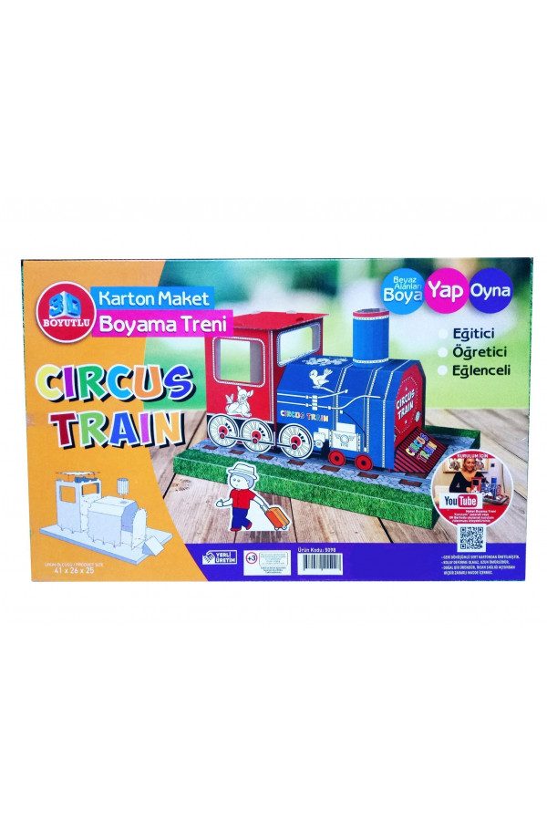 Karton Maket Tren Boyama Karton Maket Tren Boyama