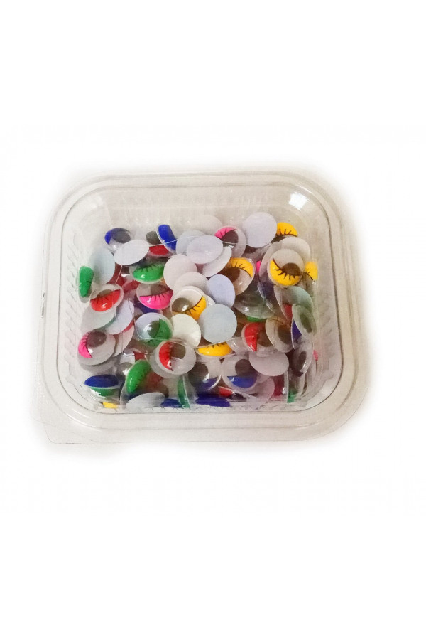 Oynar Göz 15mm Renkli 100 Adetli Oynar Göz 15mm Renkli 100 Adetli