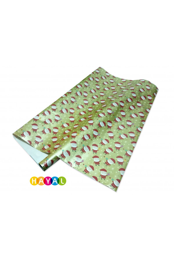 Hayal Hediye Ambalaj Kağıdı Rulo 70cmX5mt - Altın Varak Noel Baba Hayal Hediye Ambalaj Kağıdı Rulo 70cmX5mt - Altın Varak Noel Baba